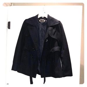 Navy trench coat
